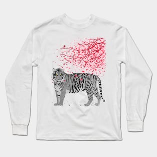 Cherry tree Tiger Long Sleeve T-Shirt